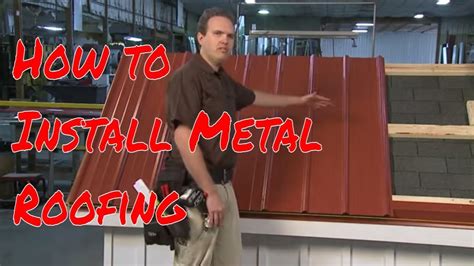 roofing and sheet metal|how to install metal roofing panels.